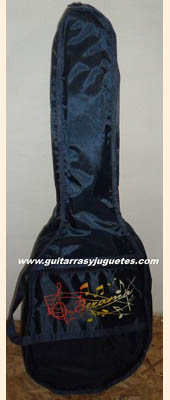 funda de requinto color azul marino con notas